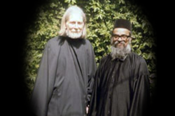 Fr Lazarus with the founder of the Indian Orthodox Church in Australia, Fr Scariya