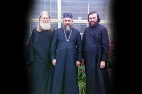 Fr Lazarus visiting the Serbian Orthodox Monastery in Elaine, 1977